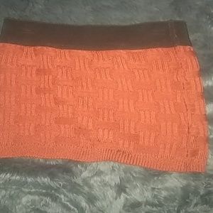 Knit miniskirt